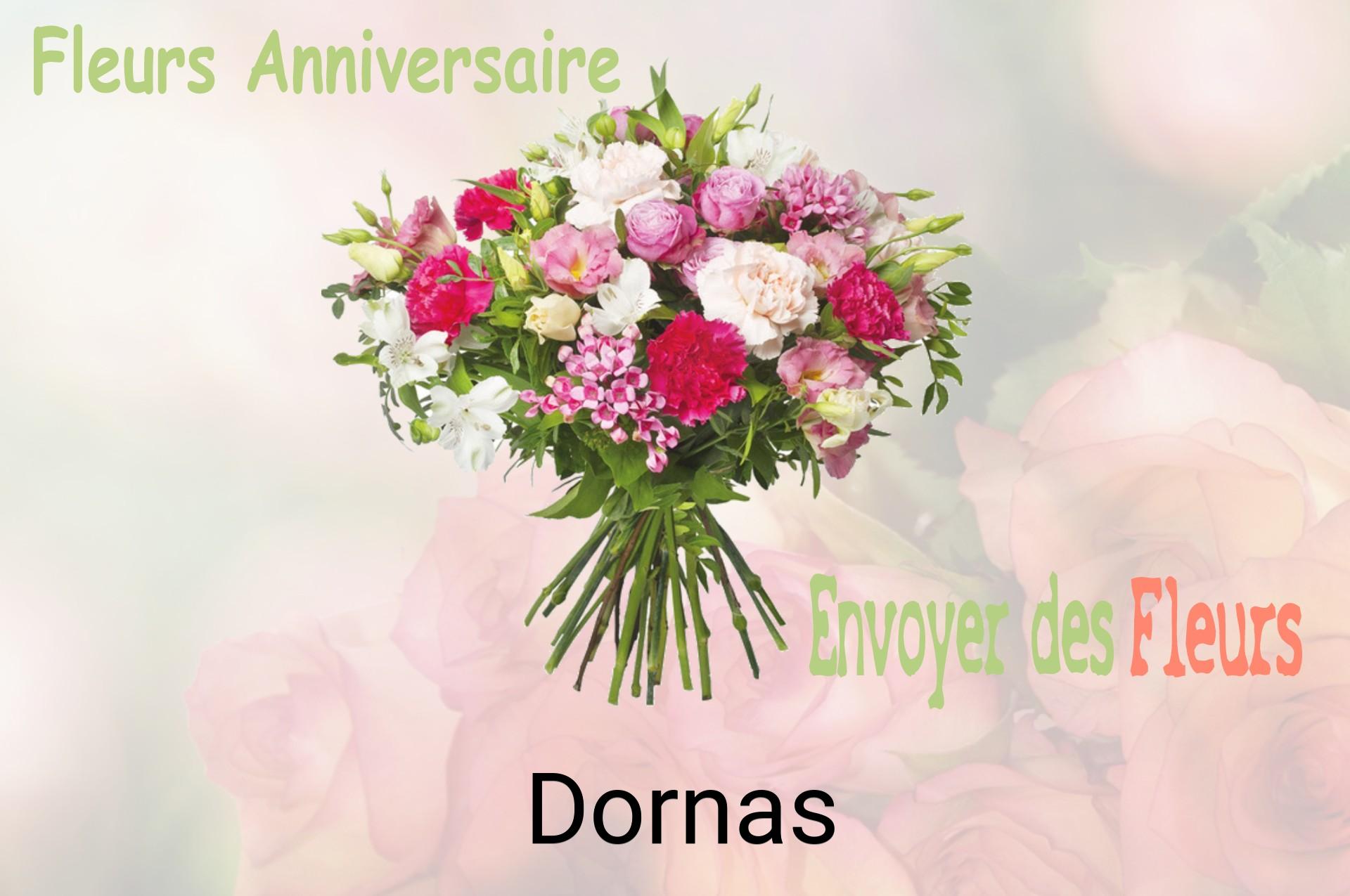 Bouquet de fleurs d’anniversaire livré à Dornas