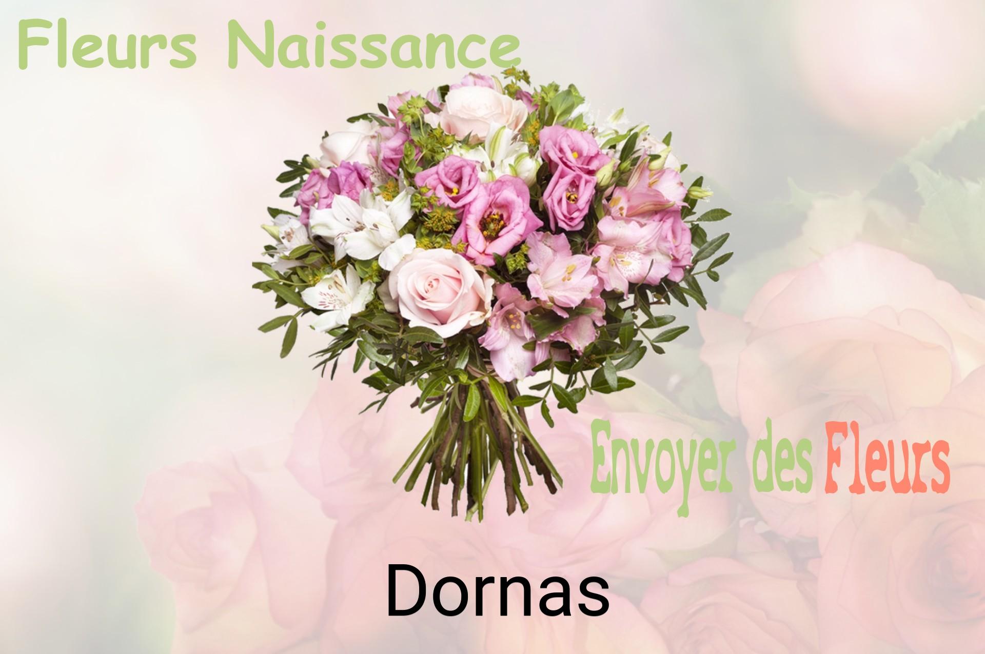 Bouquet de fleurs de naissance livré à Dornas